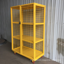 Steel Mesh Security Carts Mobile Wire Security Carts.